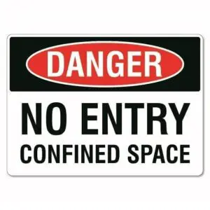 Danger Confined Space