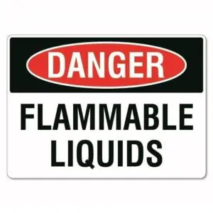 Danger Flammable Liquids