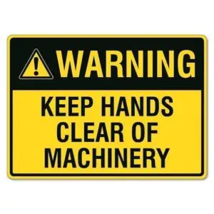 Warning Keep Hands Clear