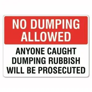 No Dumping