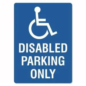 Disabled Parking Only