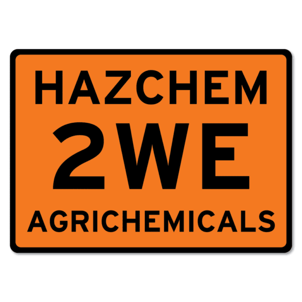 Hazchem Sign 2WE Agrichemicals