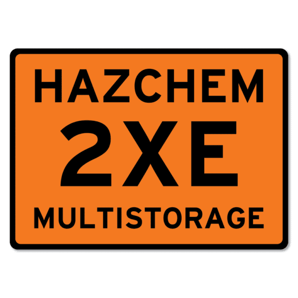 Hazchem Sign 2XE Multistorage