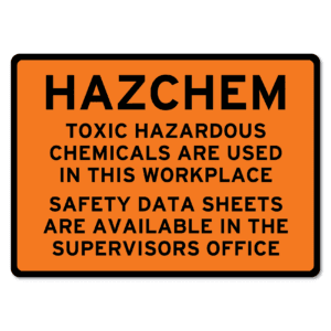 Hazchem Sign