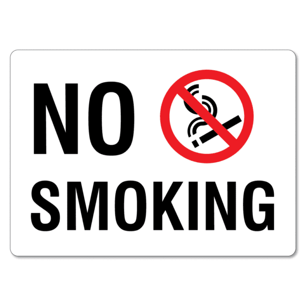 No Smoking Sign With Symbol