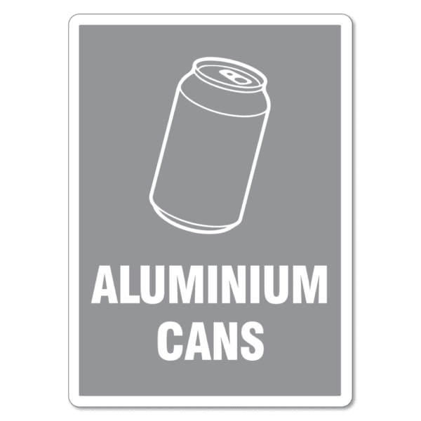 Aluminium Cans Bin Sign