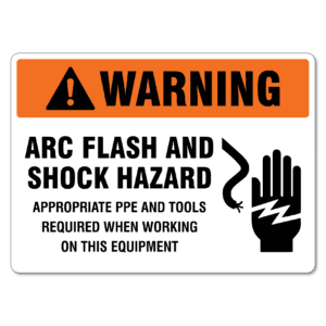 Arc Flash Warning Sign