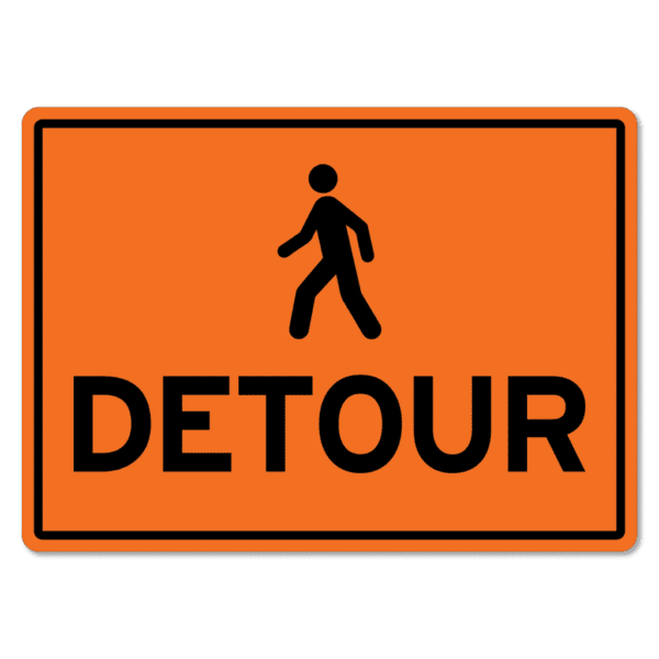 Pedestrian Detour Sign