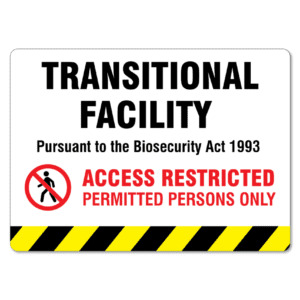 Transitional Facility Sign