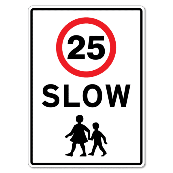 Child Safety Sign - Slow Children 25