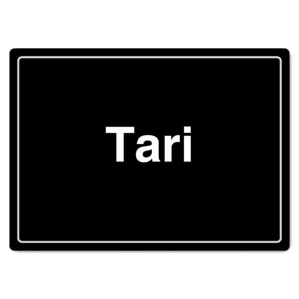 Tari (Office) Sign