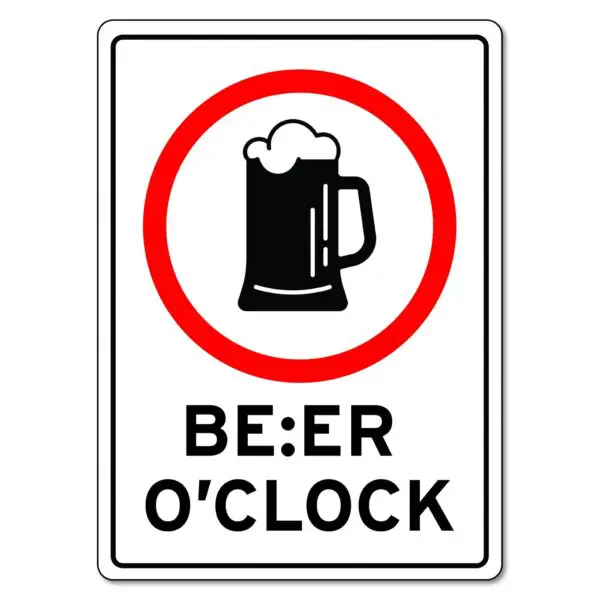 Beer O'Clock Sign