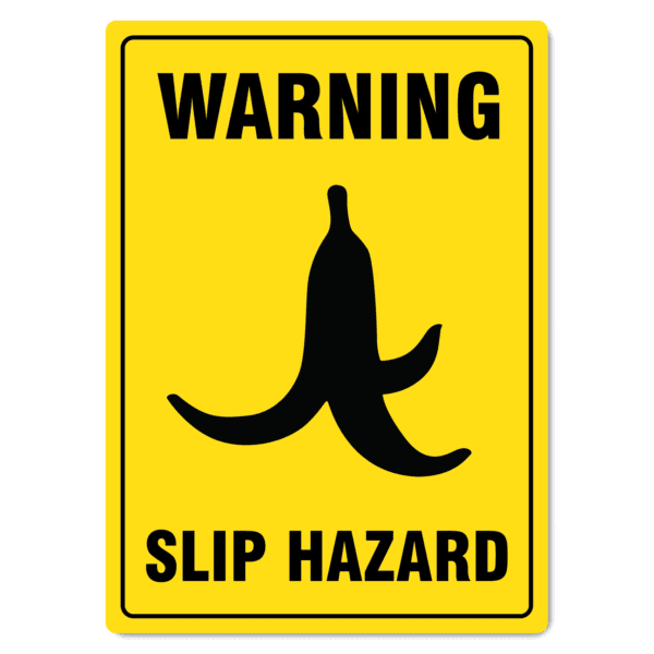 Warning Slip Hazard Sign