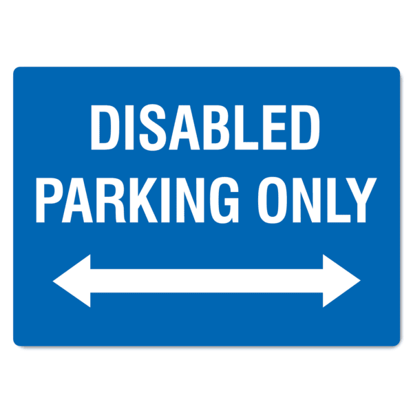 Disabled Parking Only Sign