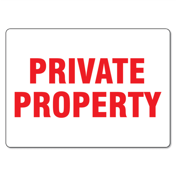 Private Property Sign