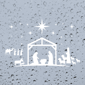 Nativity Window Sticker