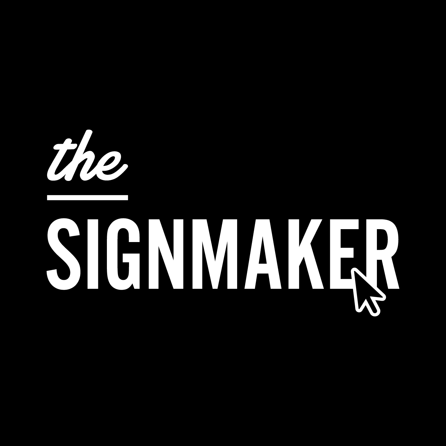 The Signmaker Stacked Logo