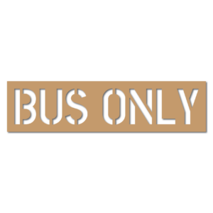 Bus Only Stencil