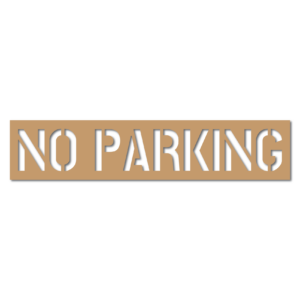 No Parking Stencil