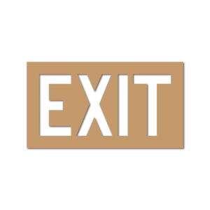 Exit Stencil