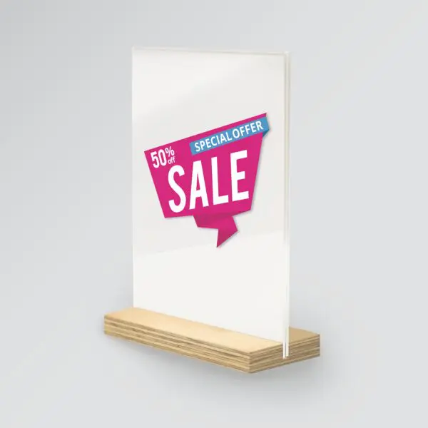 Plywood Poster Stand