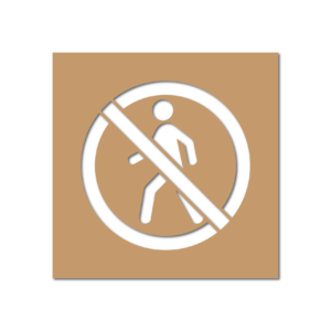 No Pedestrian Symbol