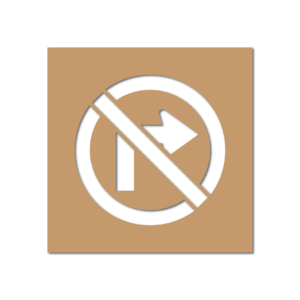 No Turn Symbol