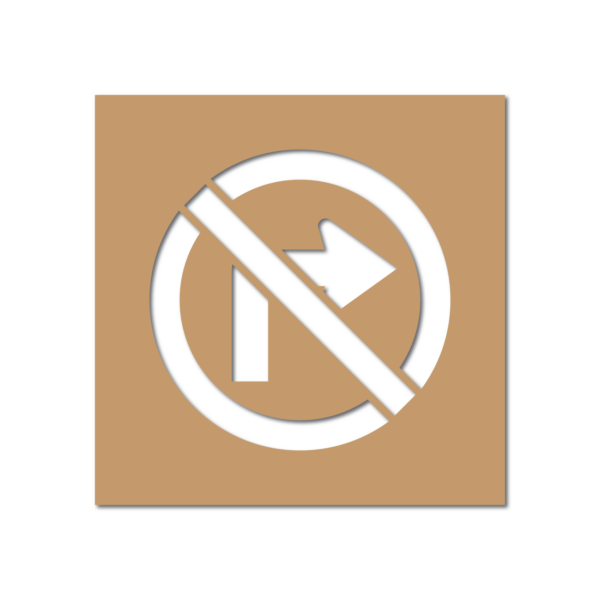 No Turn Symbol