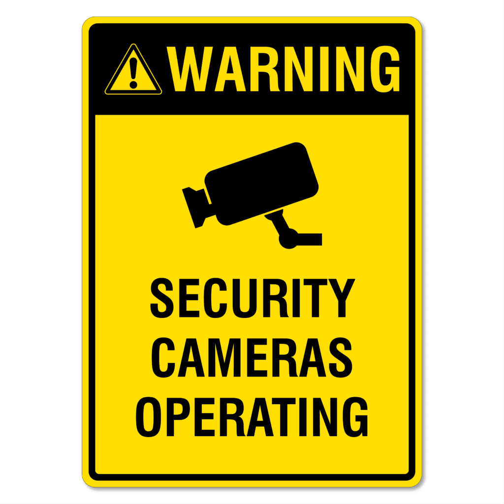 Warning - Security Cameras Operating Sign - The Signmaker