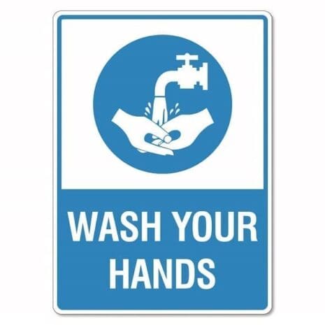 Wash Your Hands Sign - The Signmaker