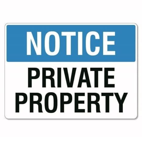 Notice - Private Property Sign - The Signmaker