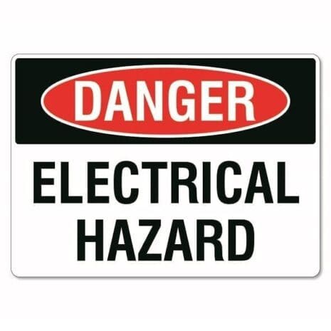 Danger Electrical Hazard Sign - The Signmaker