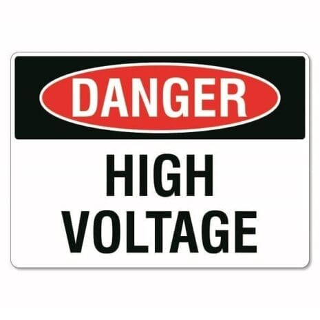 Danger High Voltage Sign - The Signmaker