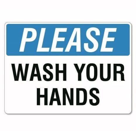 Please Wash Your Hands Sign - The Signmaker