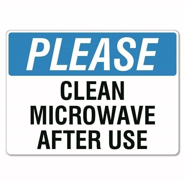 Microwave Clean Up After Yourself Images