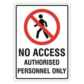 Authorised Personnel Only Sign | The Signmaker