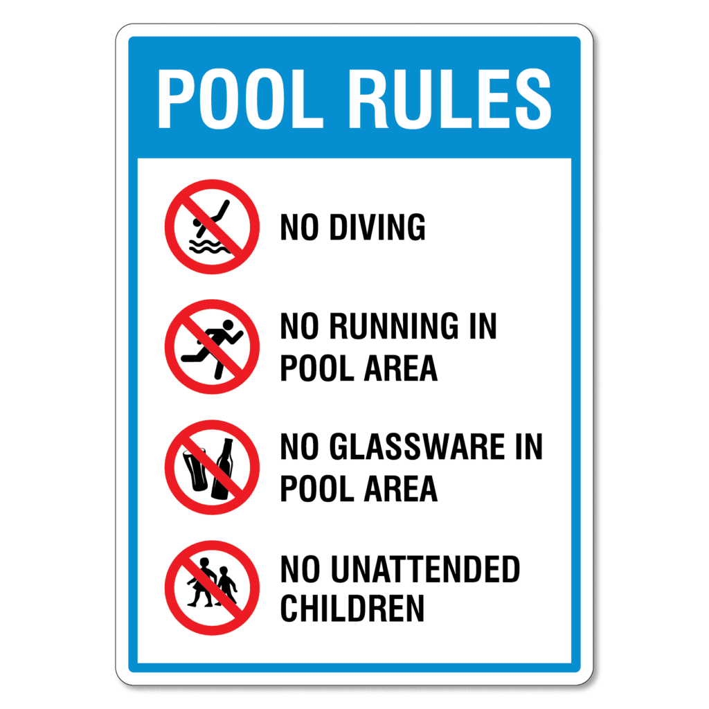 Pool Rules Sign - The Signmaker