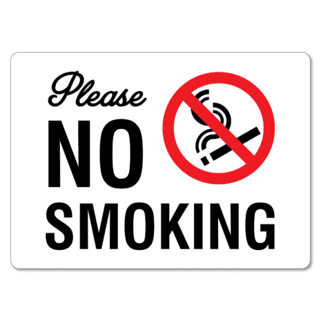 Please No Smoking Sign - The Signmaker