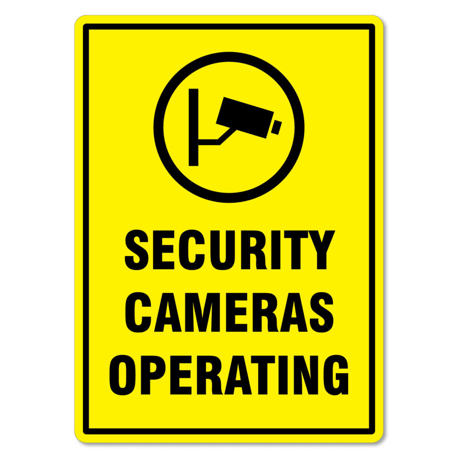 Camera Surveillance Signs - Security Cameras Operating - The Signmaker