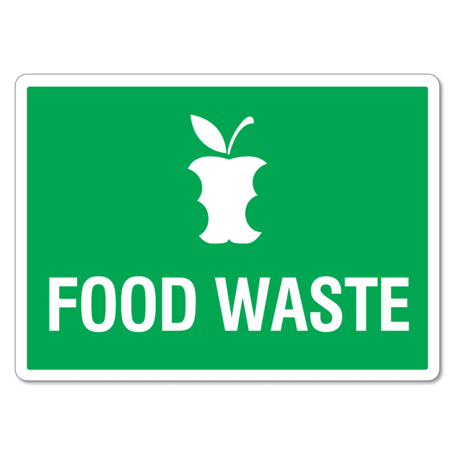 Food Waste Bin Sign The Signmaker