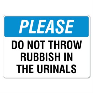 Please Take Your Rubbish Home Sign | The Signmaker