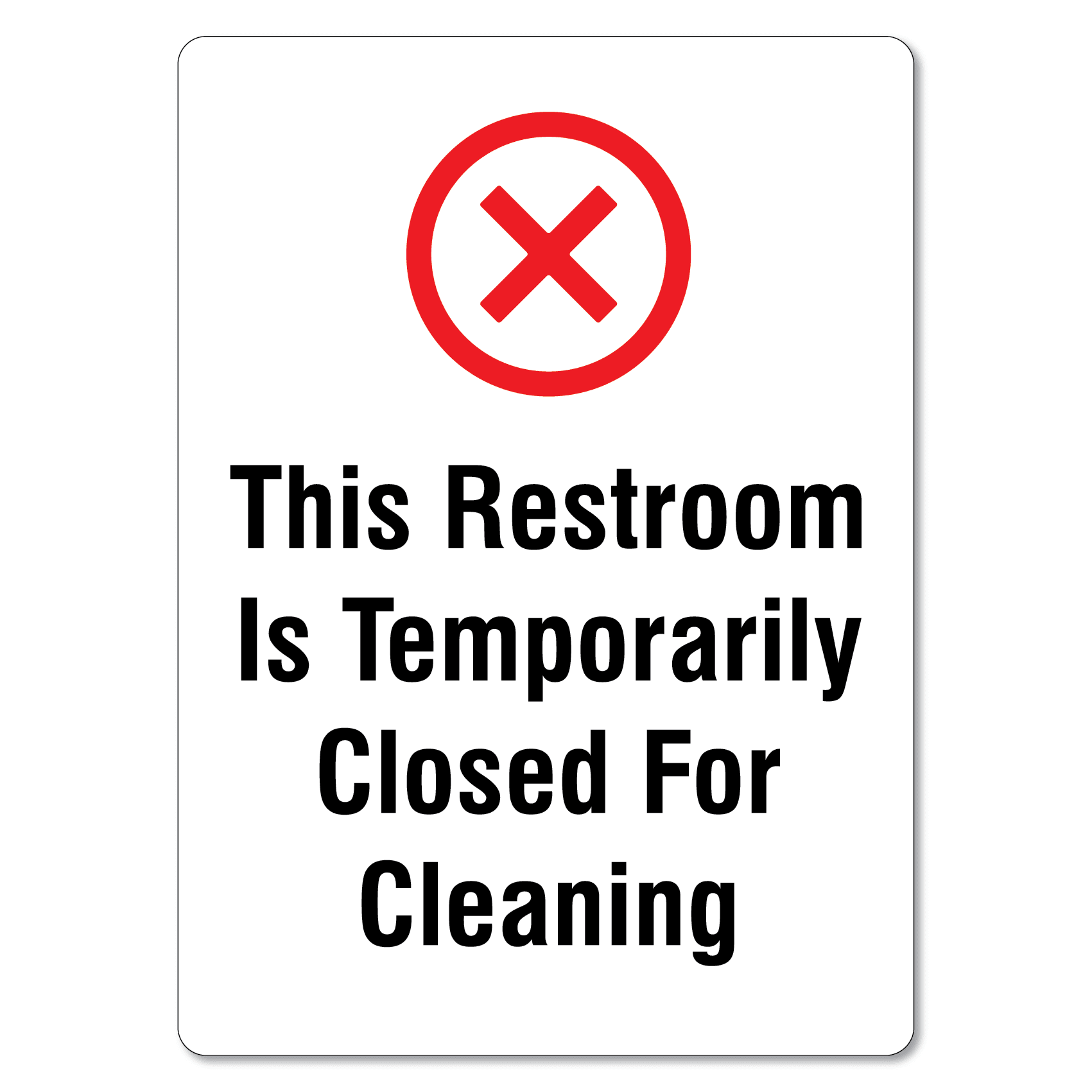 Printable Restroom Closed Sign - Image to u