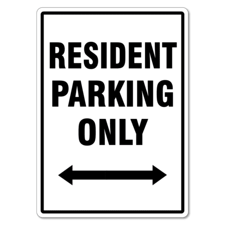 Resident Parking Only Sign - The Signmaker