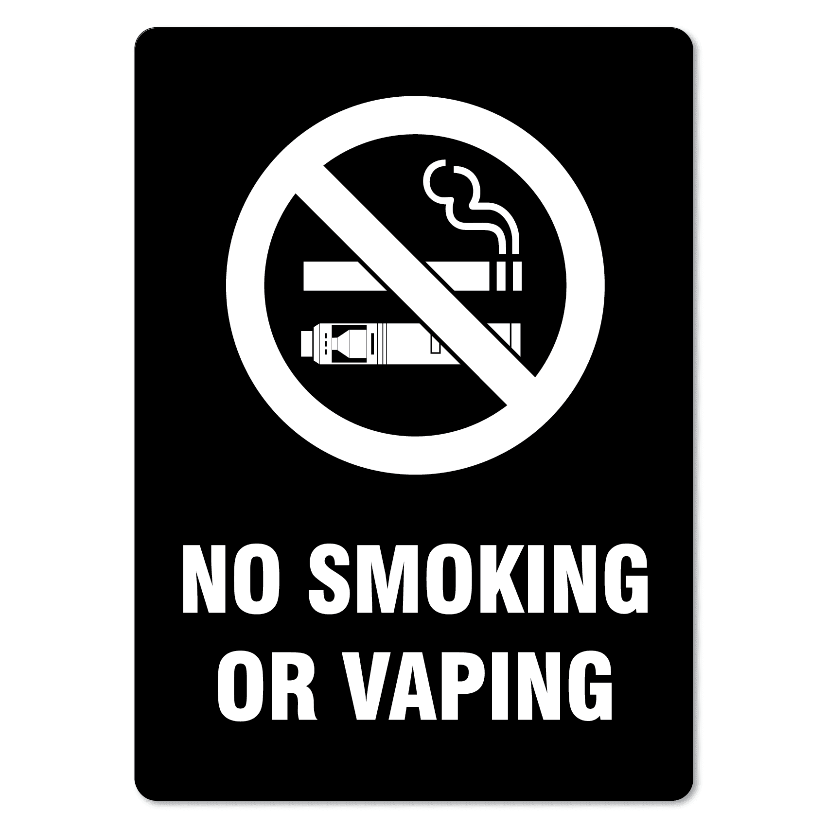 No Smoking Or Vaping Sign The Signmaker