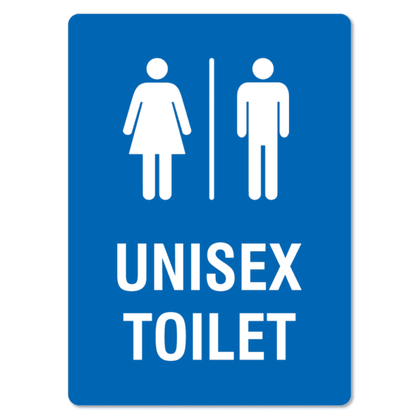 Unisex Toilet Sign The Signmaker