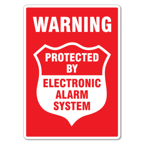 Alarm Sign - Warning Protected By Electronic Alarm - The Signmaker