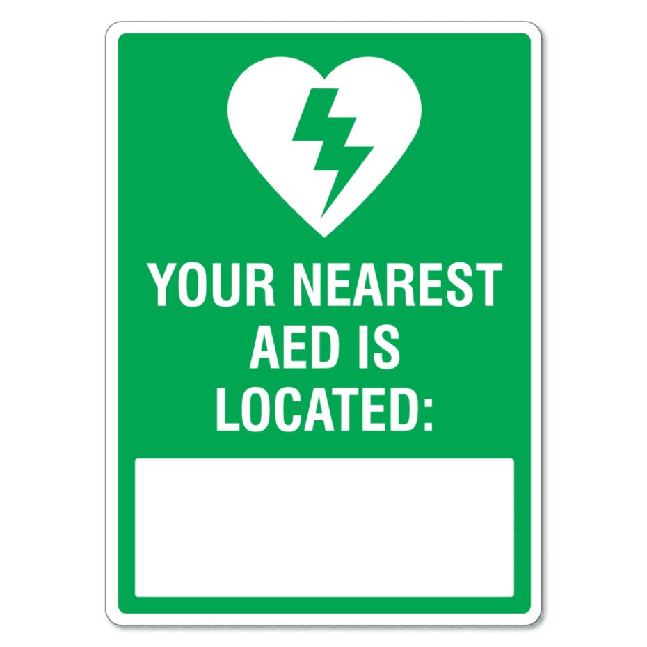 Free Printable Defib Sign