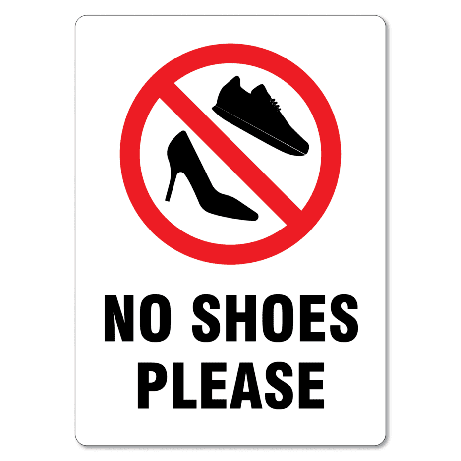 No Shoes Please Sign - The Signmaker
