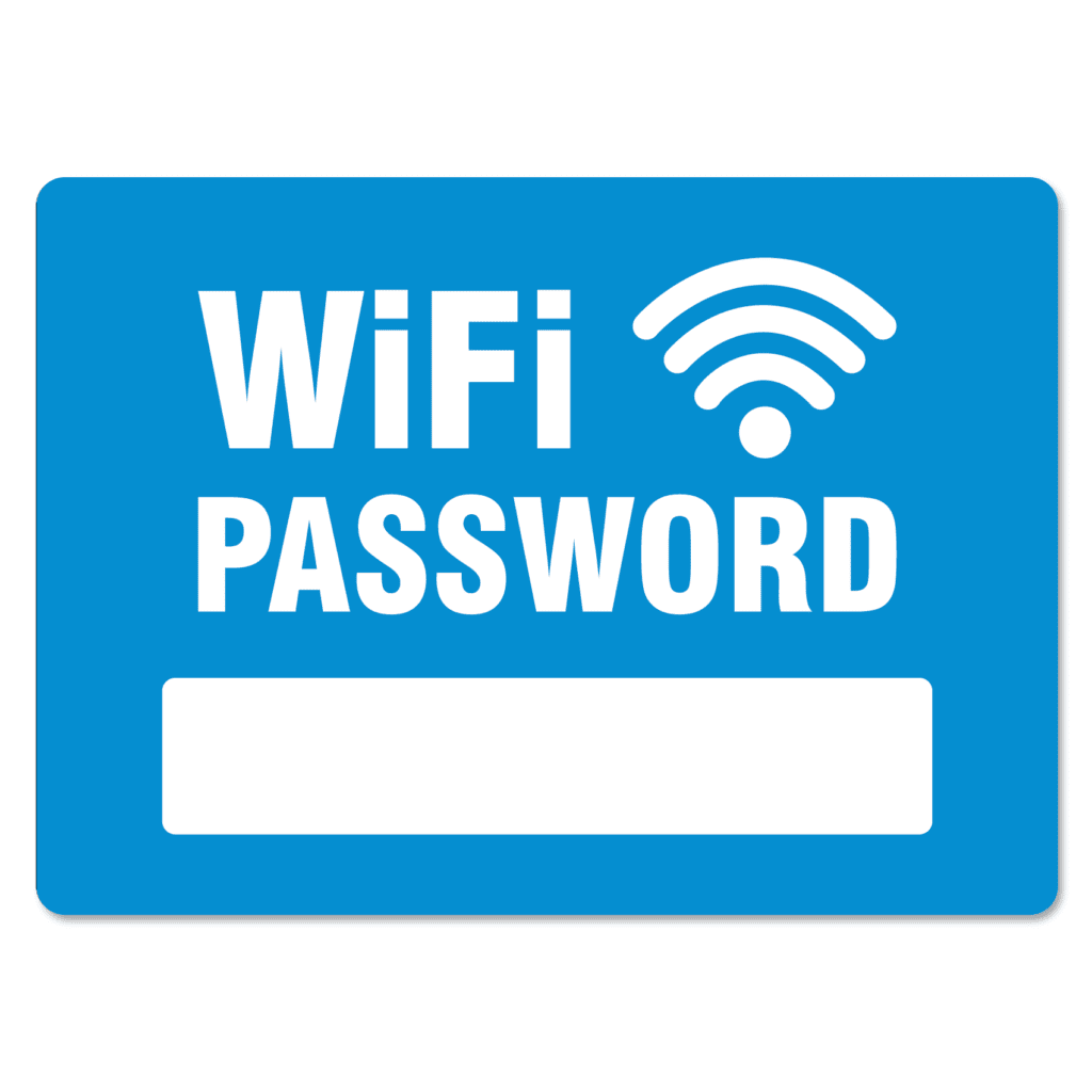 WiFi Password Sign The Signmaker
