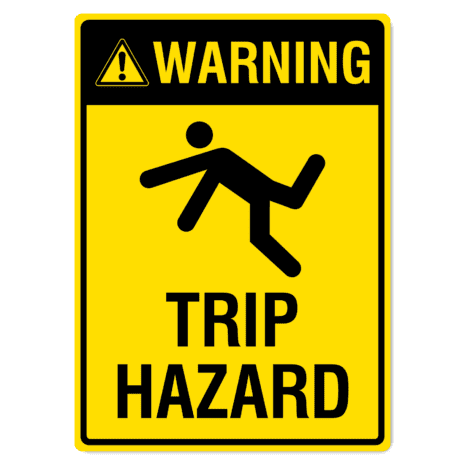 Warning Sign - Trip Hazard - The Signmaker